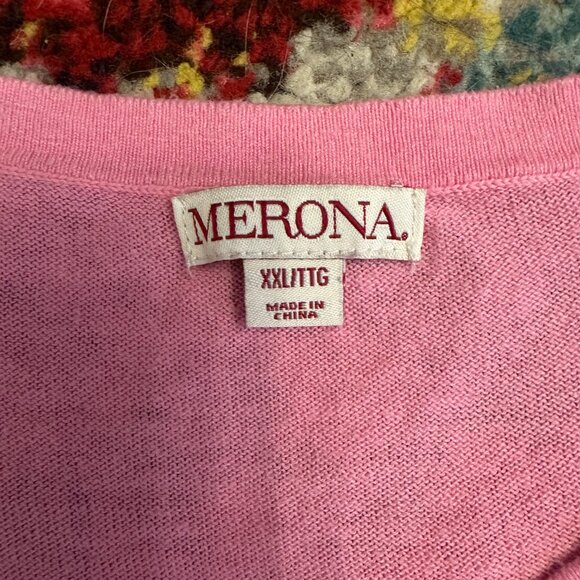 Target’s Merona Pink Women's Short Sleeve Cardigan Sweater - Picture 2 of 6